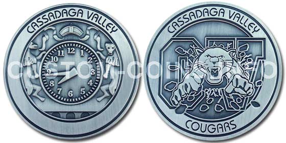 Cassadaga Valley School NY challenge coin